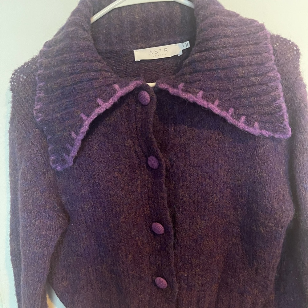 ASTR Women's Purple Sweater